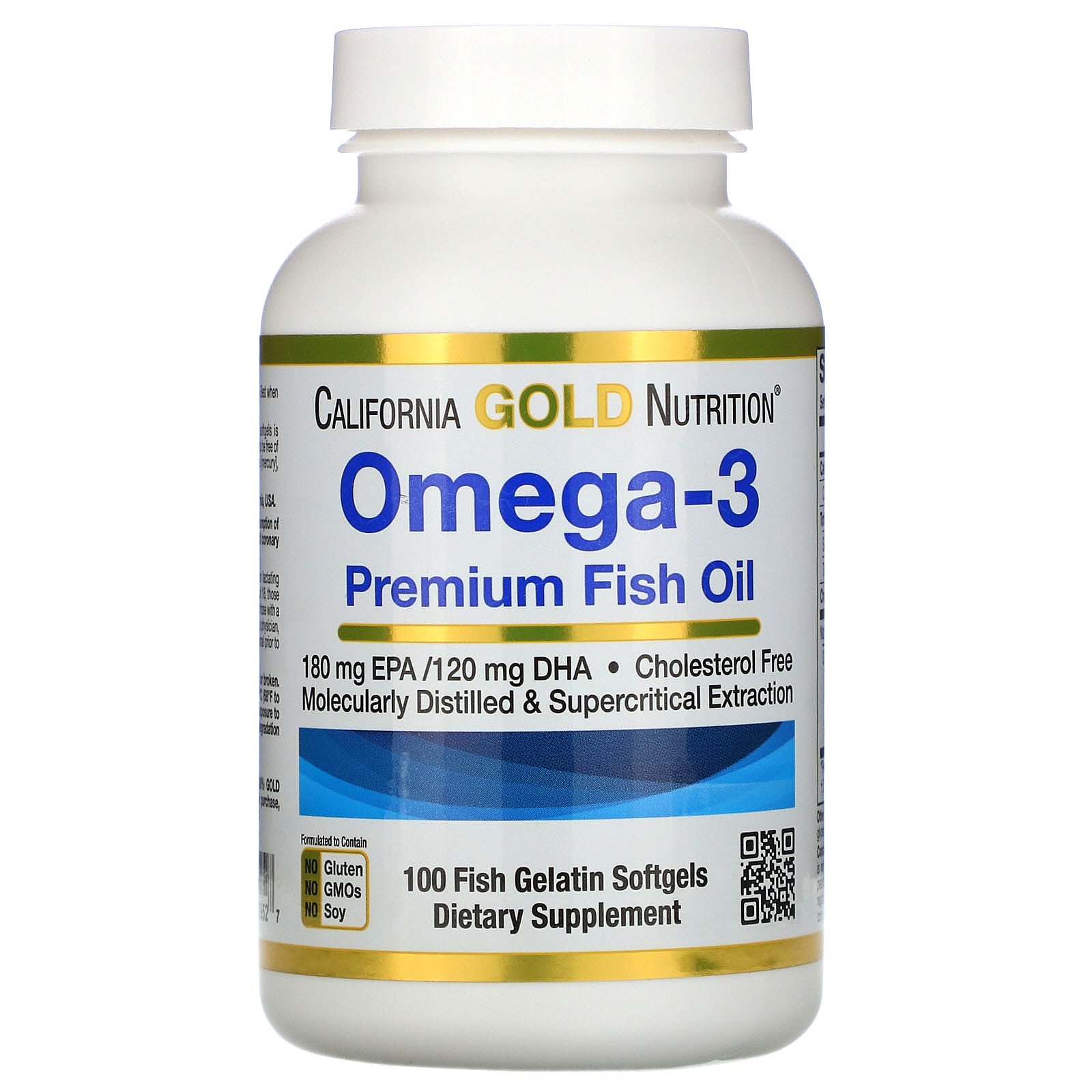 Omega-3 Premium Fish Oil 100 viên của hãng California Gold Nutrition - iHerb Việt Nam