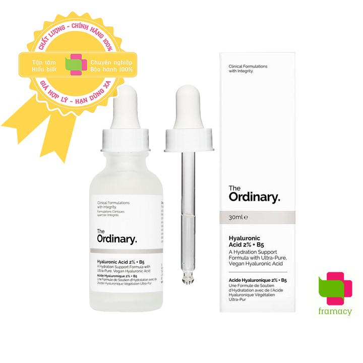 Tinh Chất The Ordinary Hyaluronic Acid 2% + B5 Canada (30Ml) Cấp Ẩm Phục Hồi Da Da Hư Tổn