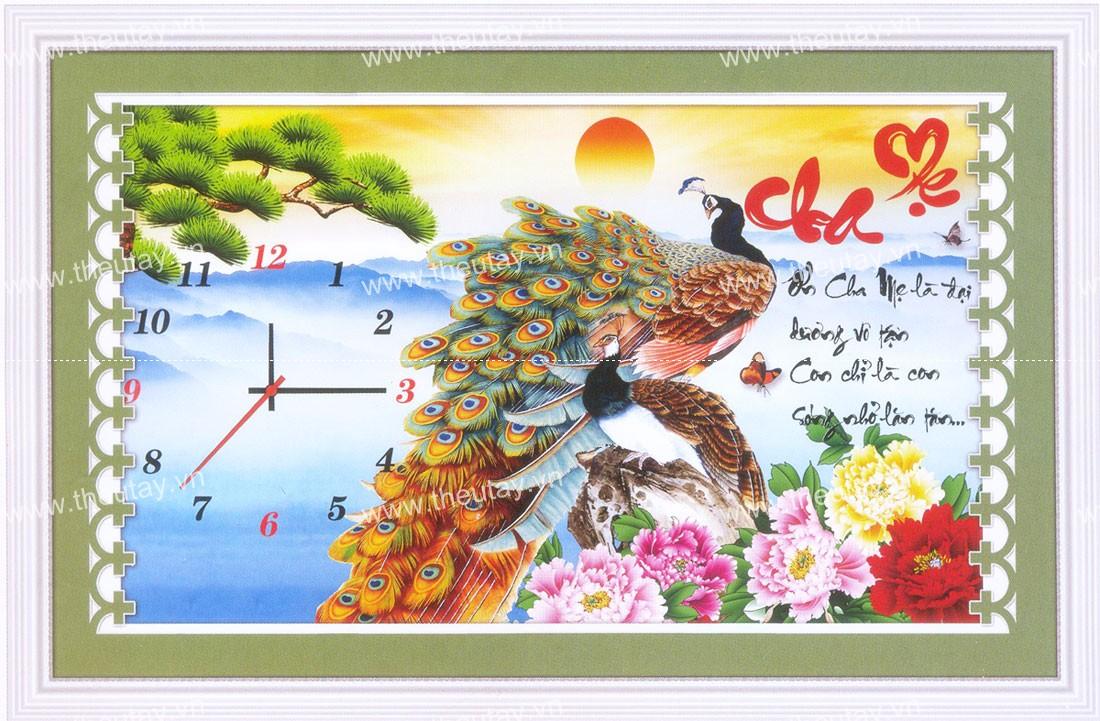 [HCM]Tranh thêu chữ thập Cha Mẹ DLH-223085