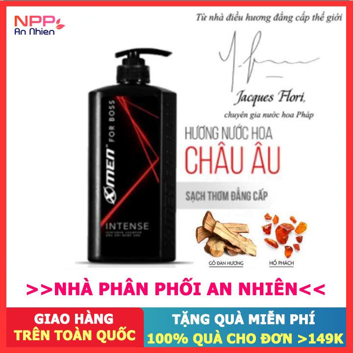 Sữa Tắm Nước Hoa X Men For Boss Intense 650G - Npp An Nhiên