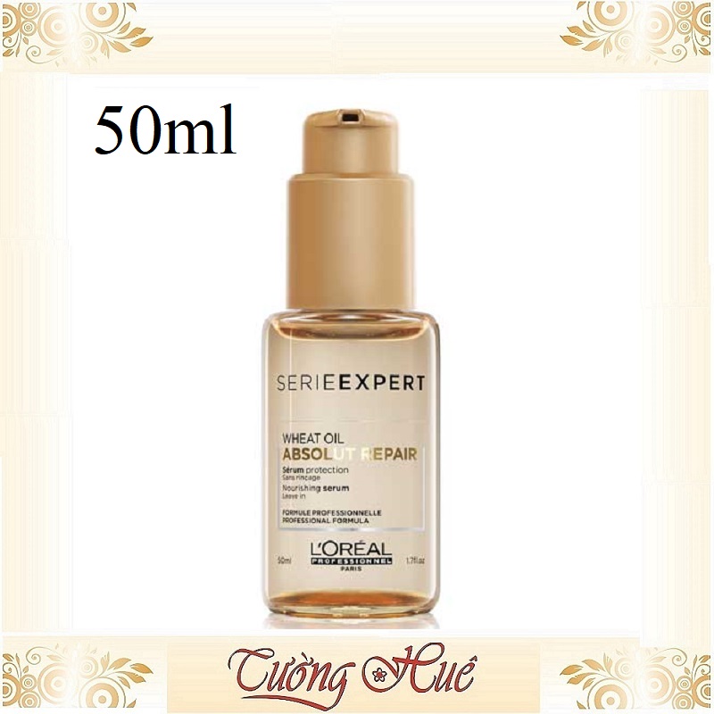 Tinh Dầu Chăm Sóc Tóc Hư Tổn Loreal Serie Expert Absolut Repair Lipidium Serum - 50Ml - Vàng