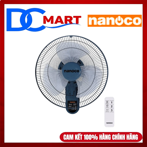 Quạt treo tường Nanoco - NWF1612RC - Có Remote