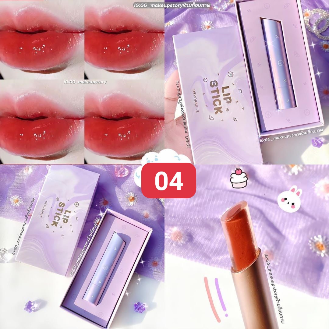 [HCM]Son Thạch dưỡng bóng môi Hero Orange nhân màu (Hot)