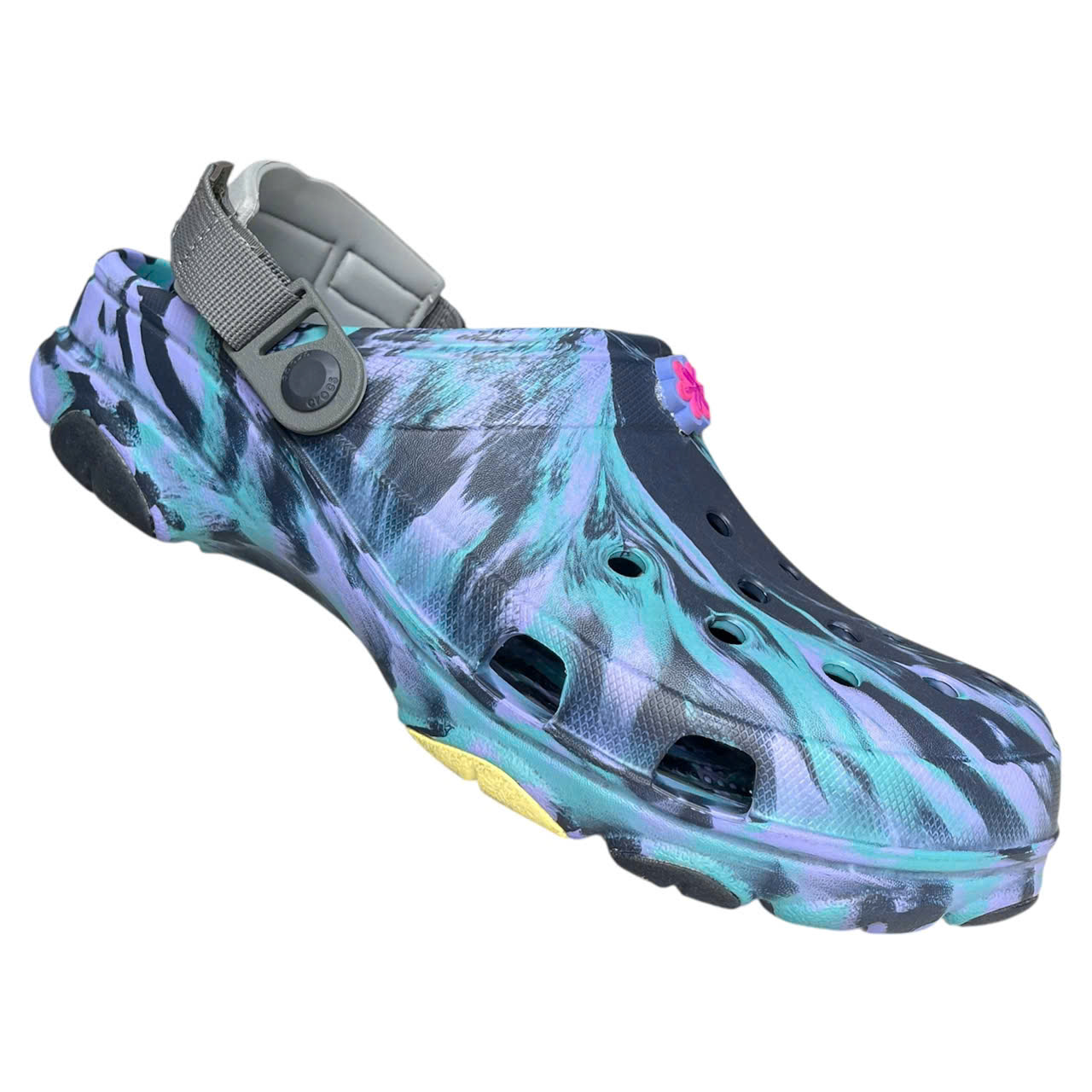 [Chính hãng lỗi cắt] Dép Crocs All Terrain Clog hoạ tiết loang phối quai dù bao ngầu có tặng sticker