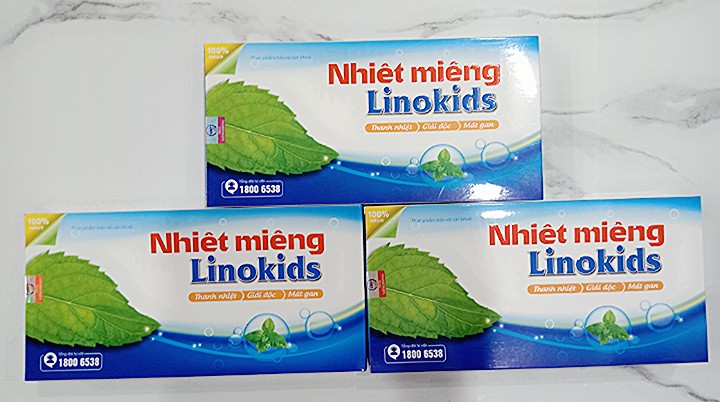 Hộp 20 Ống Nhiệt Miệng Linokids Giảm Nhiệt Miệng Loét Sưng Nứu Lợi.