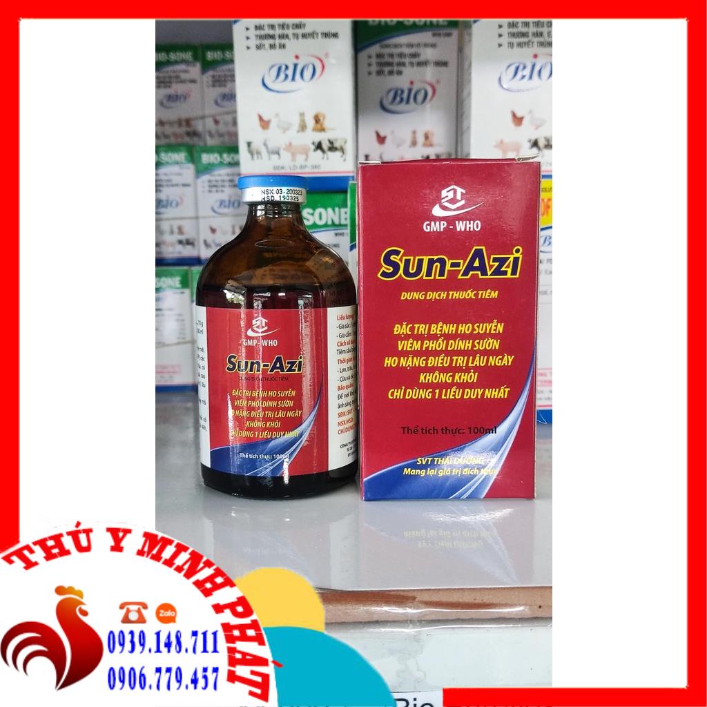 SUN AZI LỌ 100ML KHÒ KHÈ XỔ MŨI SƯNG MẶT GÀ ĐÁ