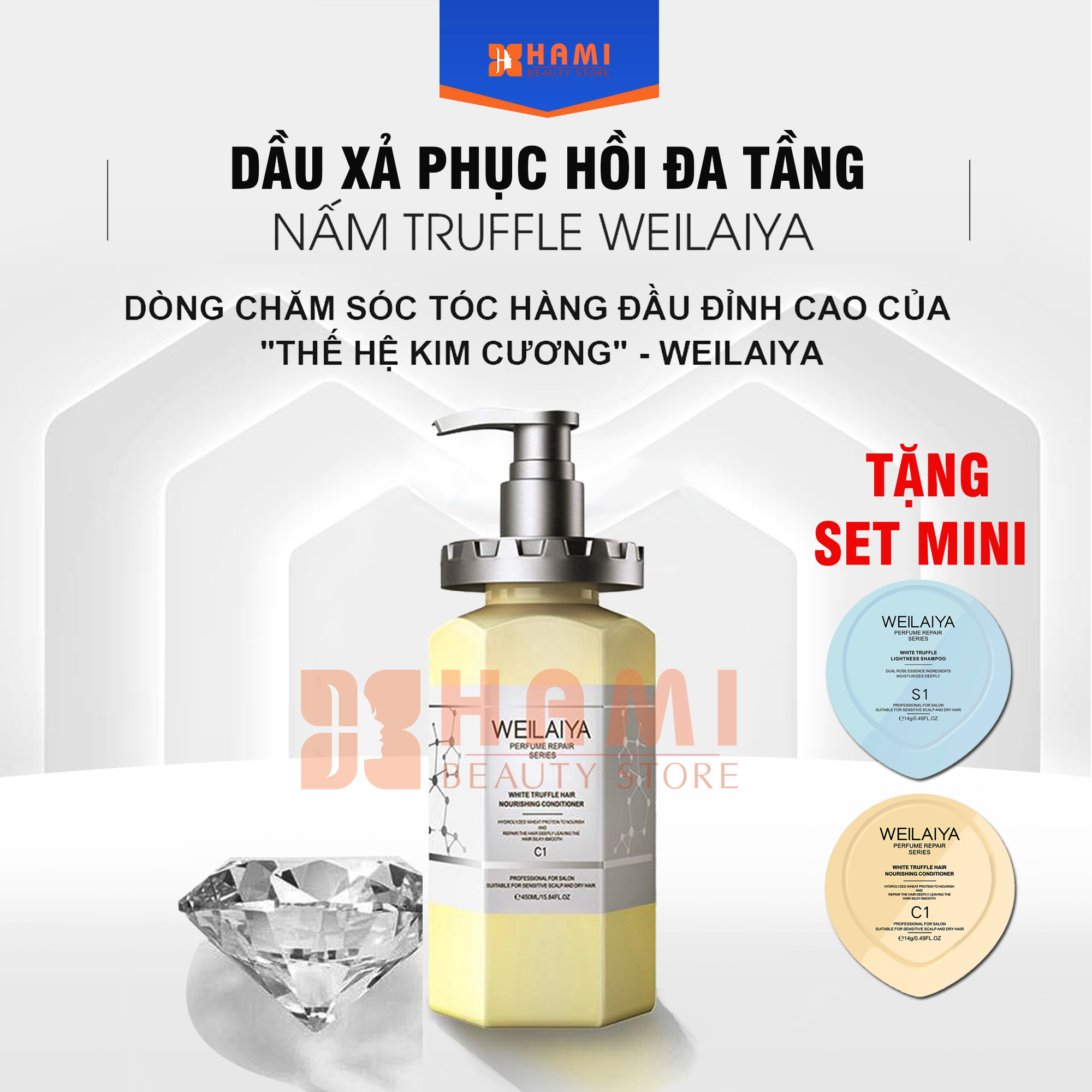 DẦU XẢ PHỤC HỒI ĐA TẦNG NẤM TRUFFLE WEILAIYA