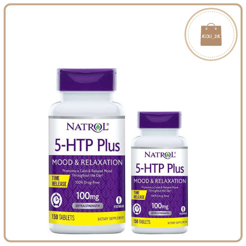 [Chính hãng sale] Viên uống giảm Stress Natrol 5-Htp Mood & Relaxation 100mg