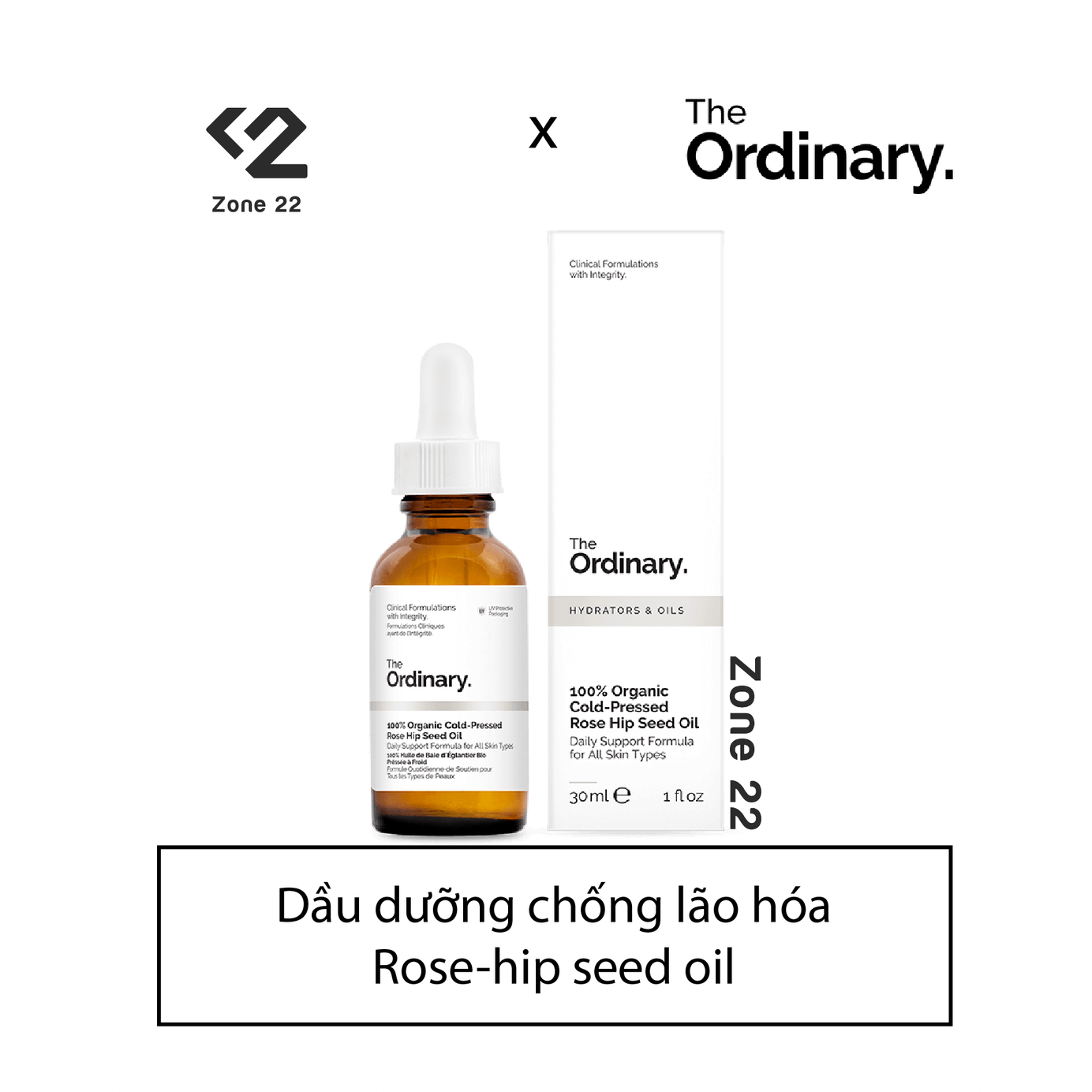 [Hcm][Zone 22] Dầu Dưỡng Chống Lão Hoá Rose Hip Seed Oil - The Ordinary