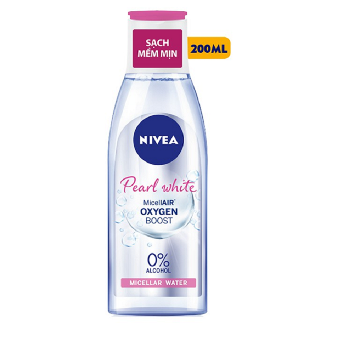 Nước Tẩy Trang Nivea Micellar Water 200Ml Chai Hồng Cho Da Thuờng - Bản Mới