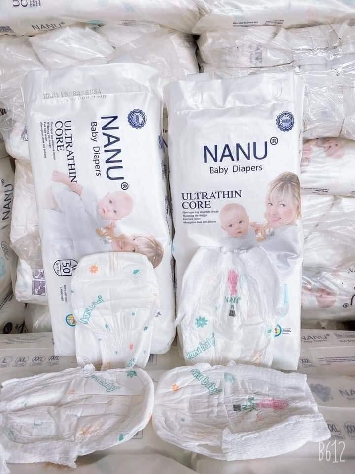 Combo 2 bịch bỉm Nanu tã quần size S/M/L/XL 100 miếng