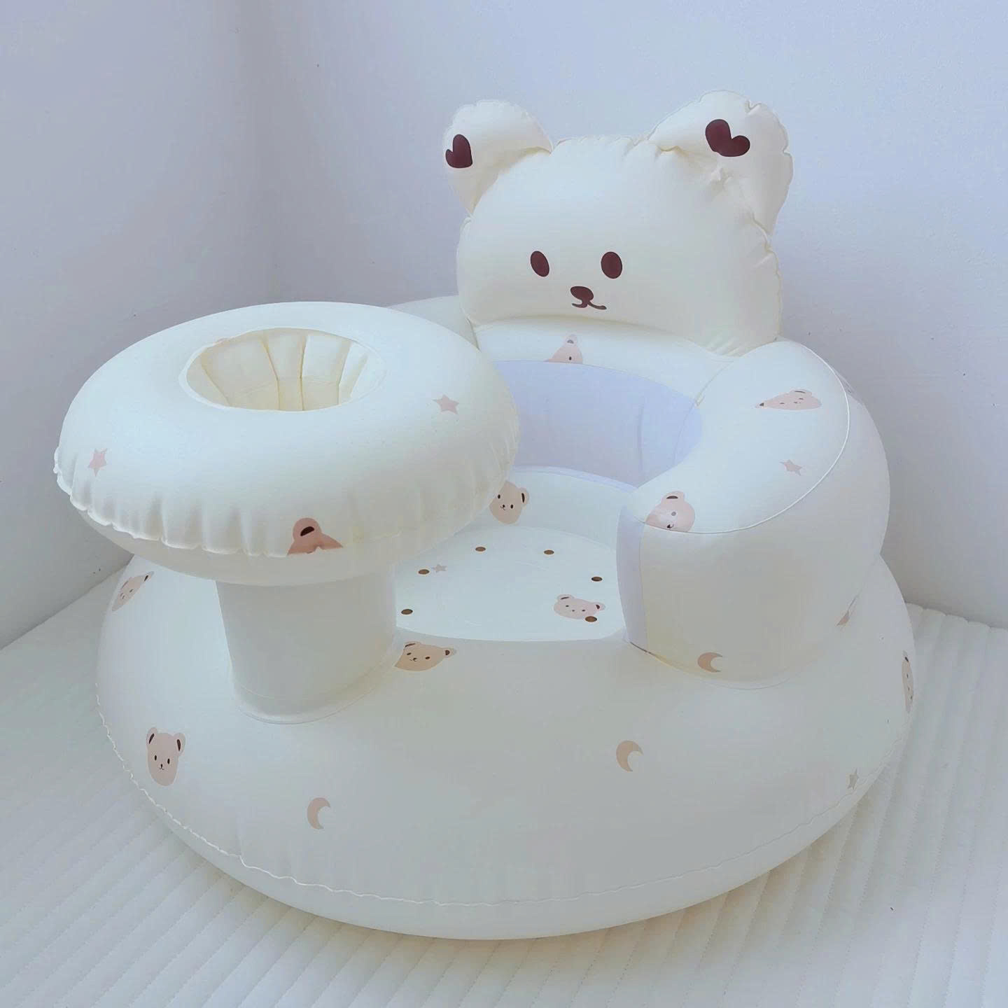 Ghế Hơi Tập Ngồi Có Khay BEBEBONGBONG Cho Bé