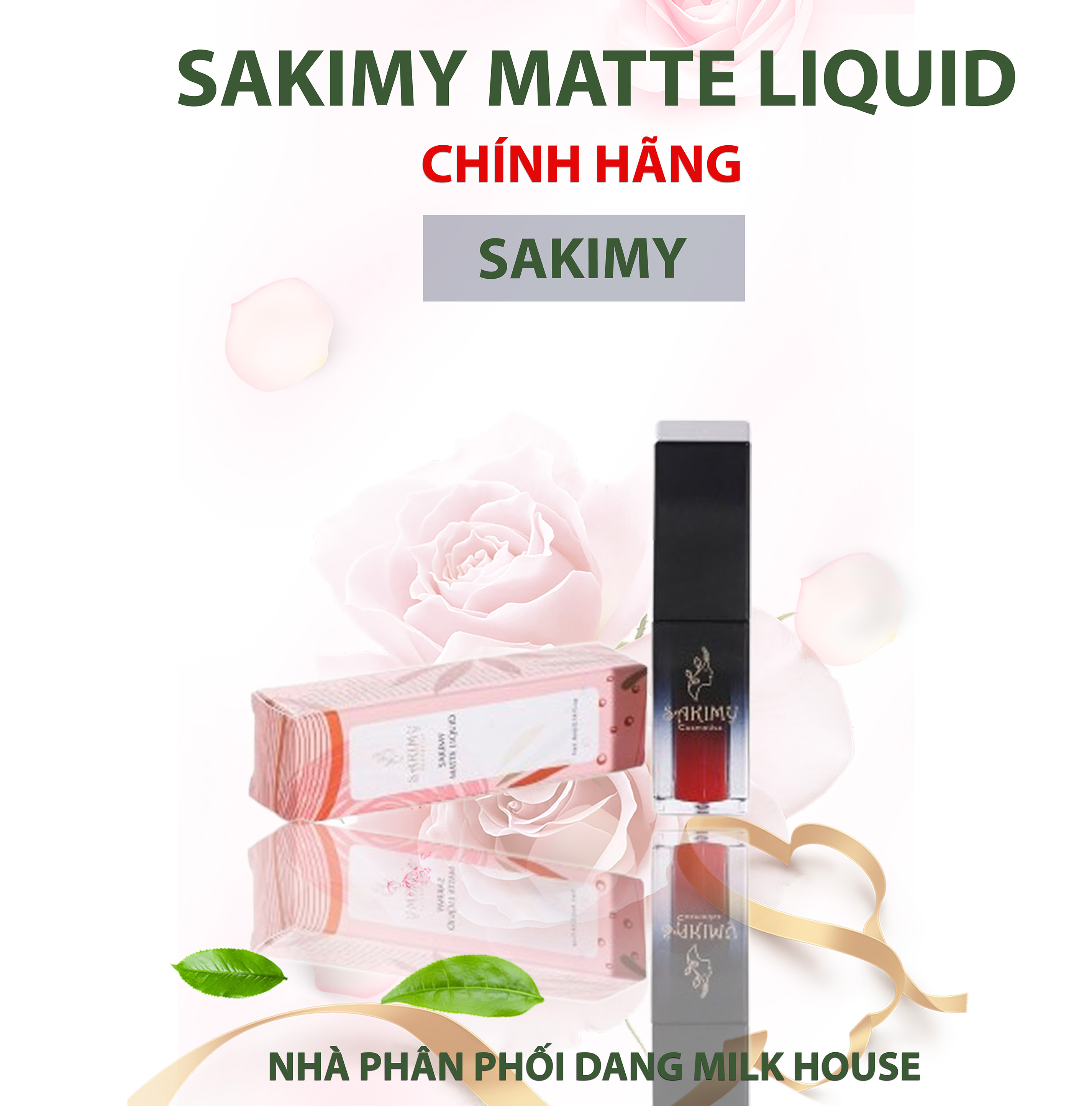 Son Kem Lì Không Chì Sakimy Matte Liquid An Toàn Bờ Môi Xinh (Chính Hãng)