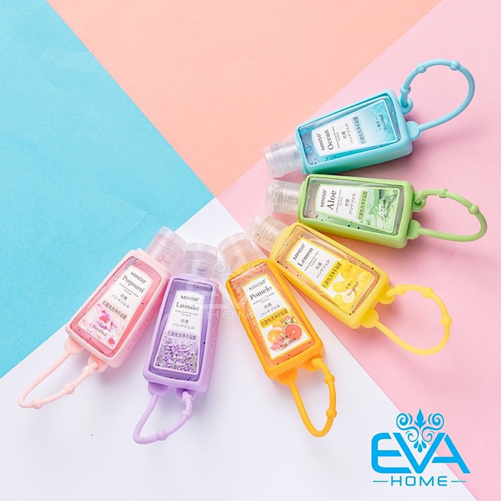[HCM]Gel Rửa Tay Khô Kháng Khuẩn 30 Ml Cute Kèm Vỏ Bọc Silicone Sắc Màu Treo Tiện Lợi