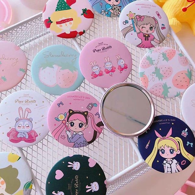 Set 3 Chiếc Gương Mini Hình Tròn Gọn Gàng