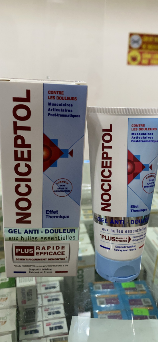 NOCICEPTOL GEL ANTI-DOULEUR 60ML GIẢM ĐAU GIẢM SƯNG PHÙ NỀ VIÊM KHỚP.