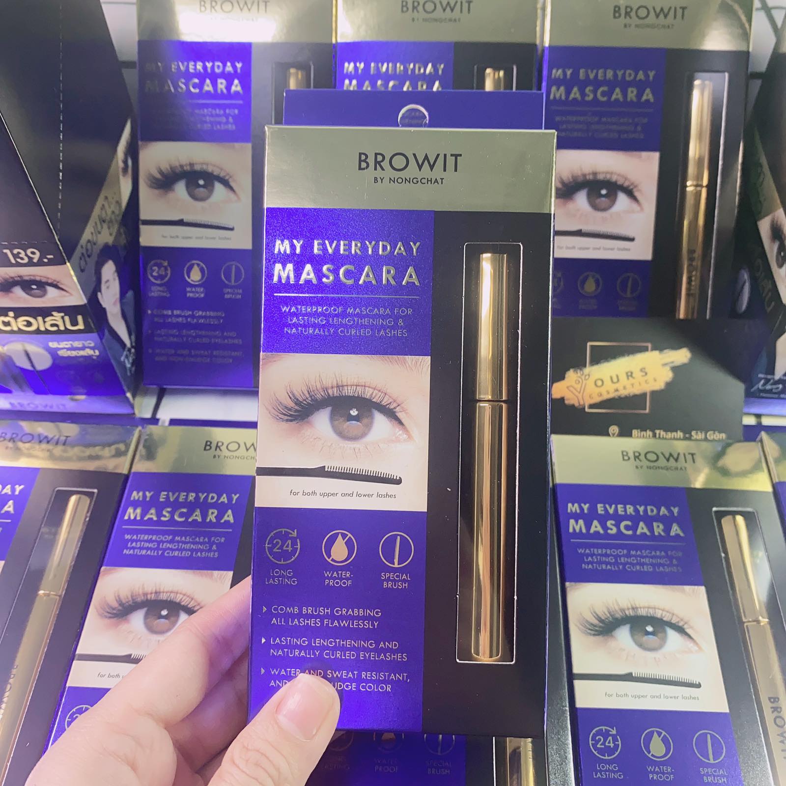 Mascara NongChat Browit Làm Dày va Dài Mi - Chuốt Mi Làm Dày và Dài Mi NongChat Browkit - Nongchat M