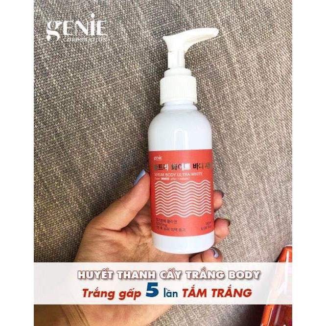 [Hcm]Huyết Thanh Truyền Trắng Body Gluthatione Genie 180Ml Nhập Khẩu - 3278 Cam Kết Sản Phẩm Đúng Mô Tả Chất Lượng Đảm Bảo