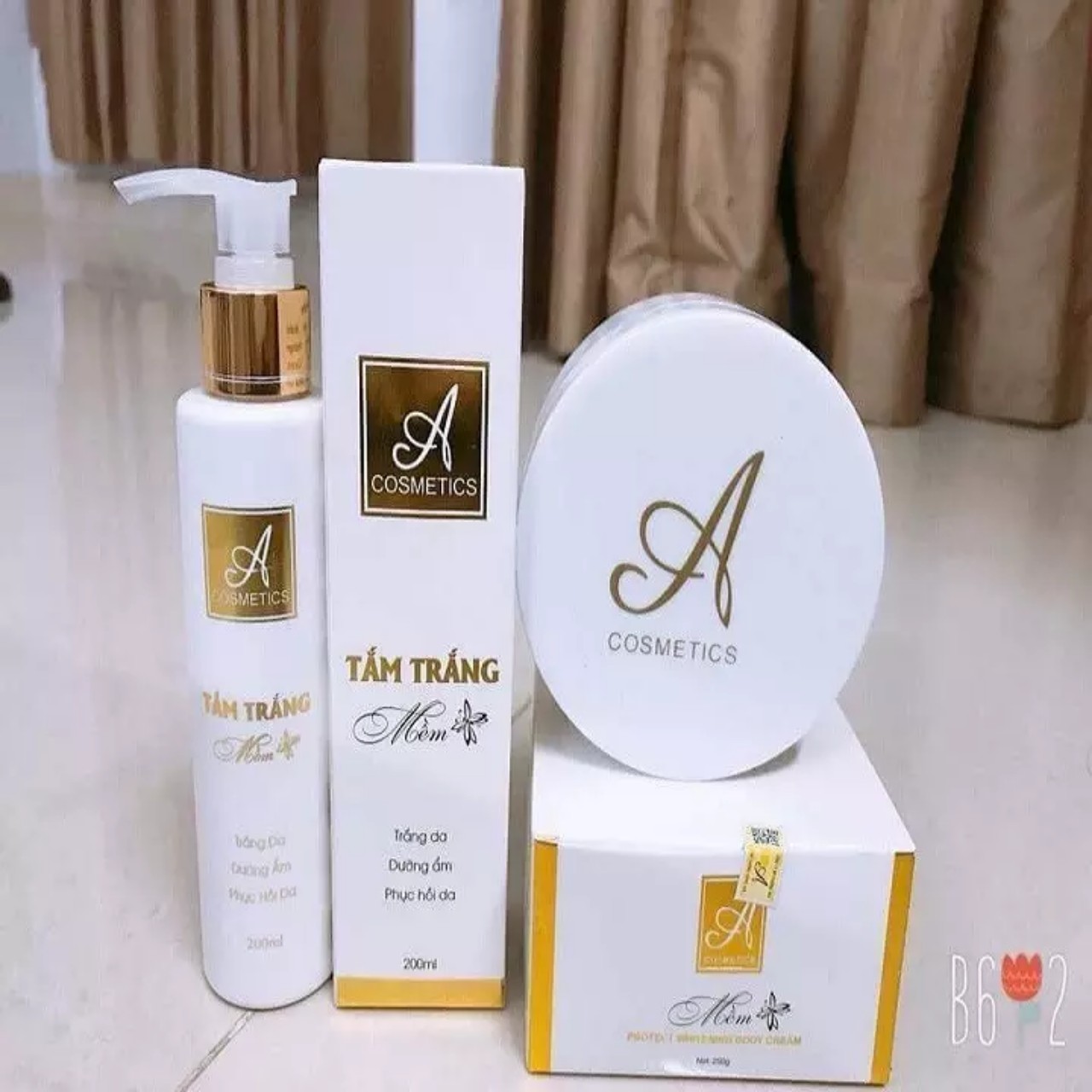 Bộ Đôi Kem Và Tắm Trắng Body Mềm A Cosmetic Siêu Trắng Da  Bật Tone Nhanh  Ko Ăn Nắng