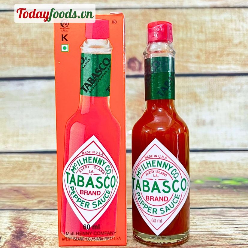 Sốt Ớt TABASCO (Mỹ): Sốt Ớt Tỏi / Sốt Ớt Xanh / Sốt Ớt Chipotle / Sốt ớt Habanero / Sốt Ớt Đỏ 60ML