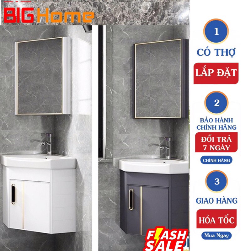 BỘ COMBO TỦ LAVABO GÓC  TỦ GƯƠNG GÓC CHẬU RỬA GÓC  TẶNG BỘ XẢ LAVABO