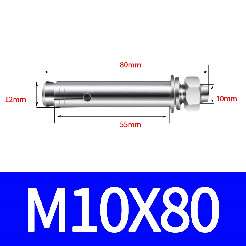 Tắc kê inox bu lông nở inox 304 bu lông mở rộng thép không gỉ đủ size hàng-NIEVE