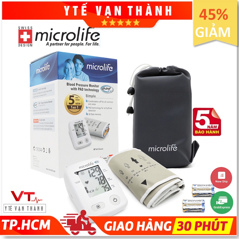 ✅ [Chính Hãng Hcm] Máy Đo Huyết Áp Bắp Tay: Microlife A2 Classic - Vt0013 [ Y Tế Vạn Thành ]