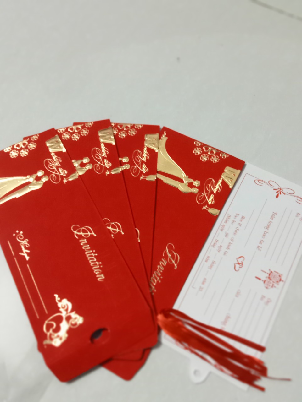 thiệp cưới -thiệp báo hỷ -thiệp mời (10 thiệp/ gói)