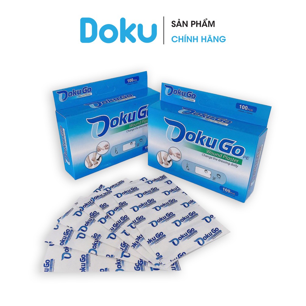 Băng Keo Cá Nhân Dokugo 100 Miếng/ 1 Hộp Co Dãn Thoải Mái