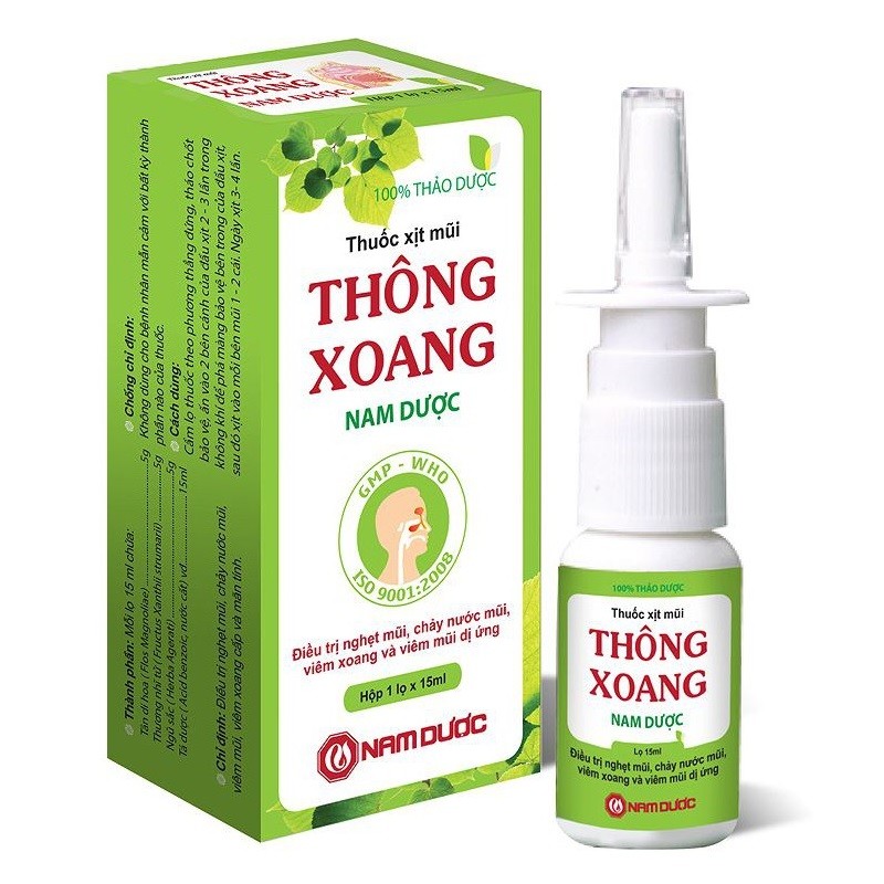 Thông Xoang Nam Dược (Chai Xịt 15Ml)