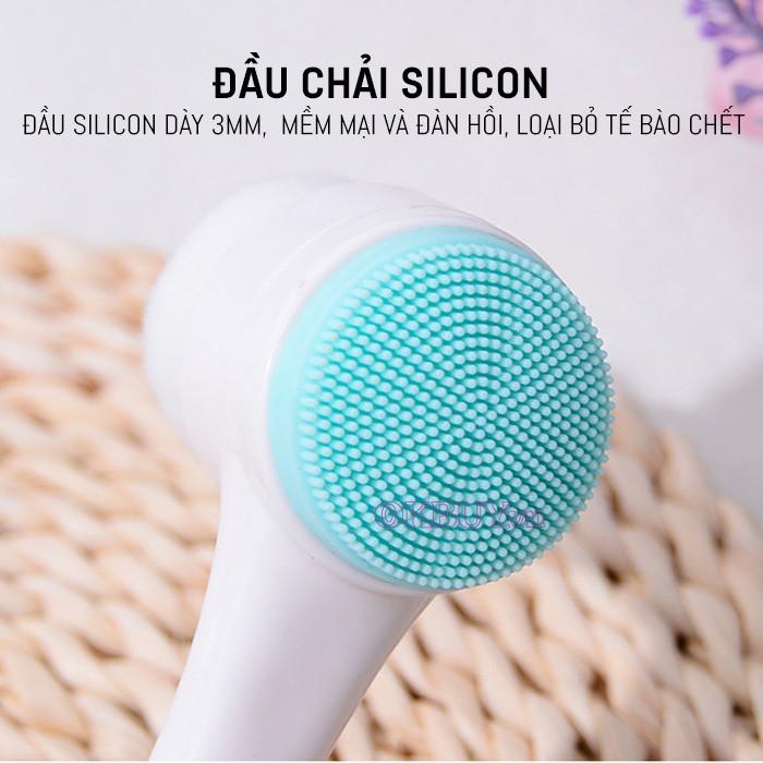 Dụng Cụ Matxa Mặt 2 Đầu Cầm Tay - Chất Liệu Silicon Mềm Mại