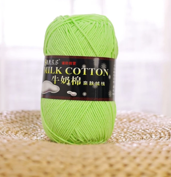Len Milk Cotton 125g full màu