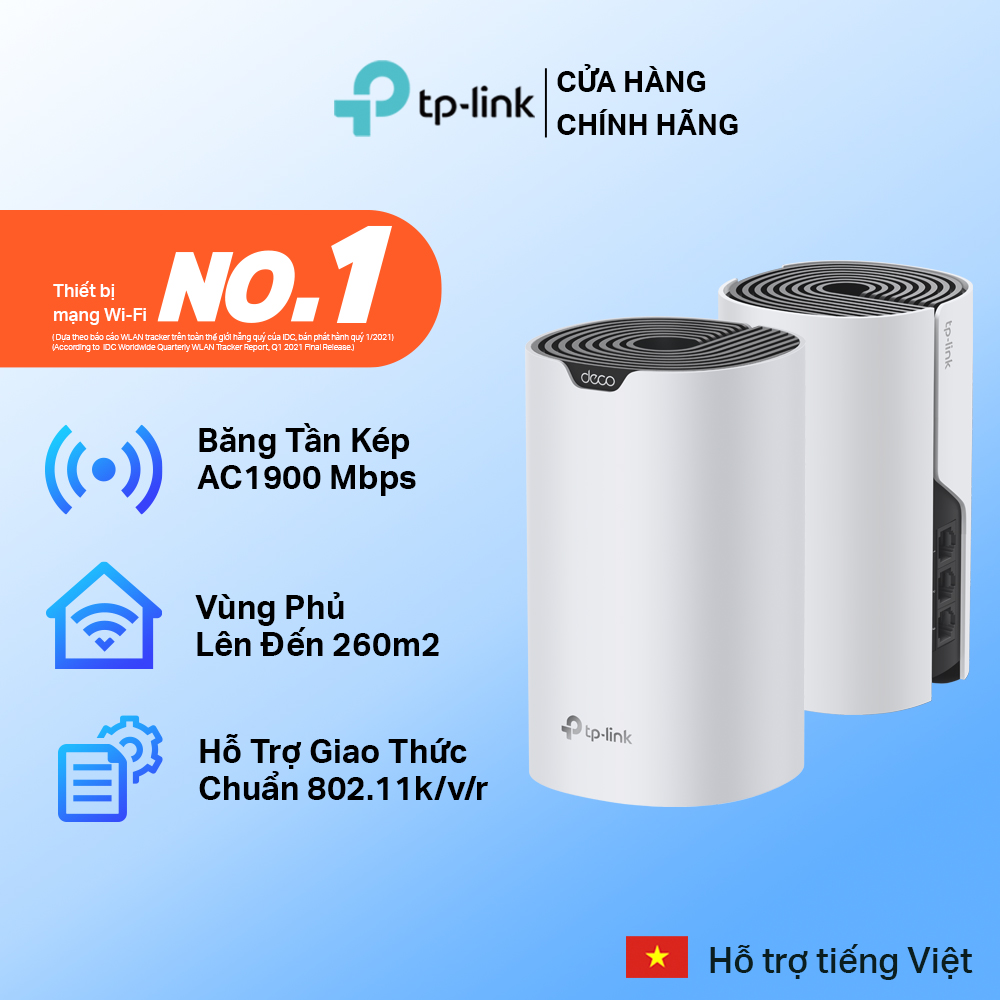 Bộ Phát WiFi Mesh TP-Link Deco S7 Chuẩn AC1900