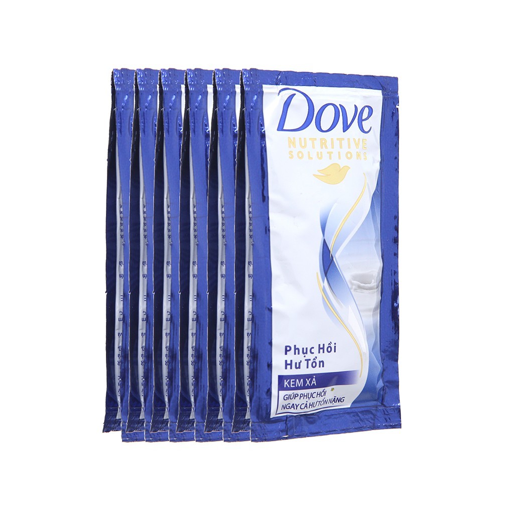 [HCM]Combo 10 dây dầu xả Dove phục hồi hư tổn 6g (dây 12 gói) cam kết sản phẩm đúng mô tả chất lượng đảm bảo
