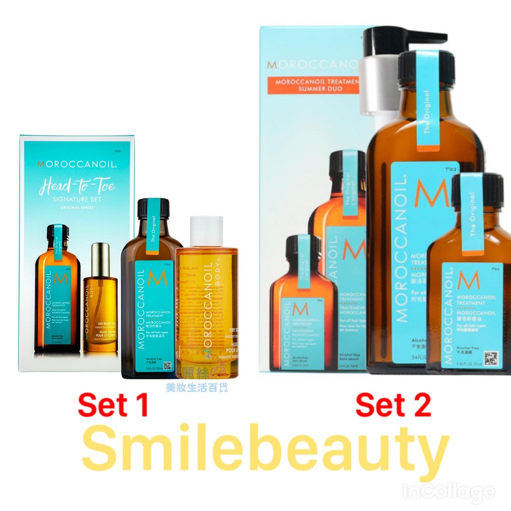 Set Dầu Dưỡng Tóc Moroccanoil Gồm 1 Chai 100Ml Và 25Ml (Set 2) [Chính Hãng]