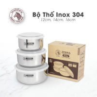 Bộ 3 thố ZEBRA Thailand Cao cấp Inox 304 - 12-14-16cm_184151