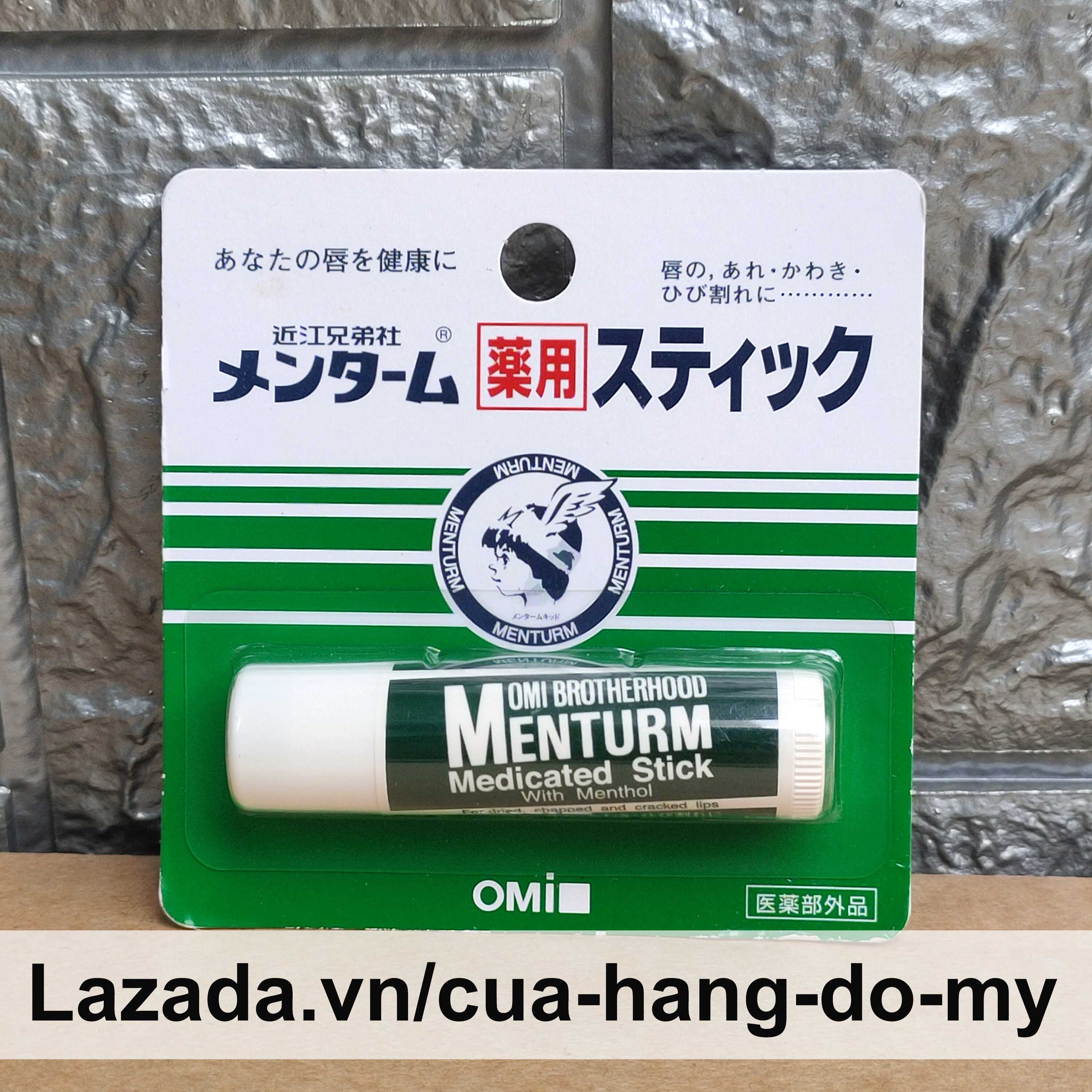 Son Dưỡng Omi Brotherhood Menturm Medicated Stick With Menthol 4g Nhật Bản - Dành Cho Môi Khô Và Nứt Nẻ