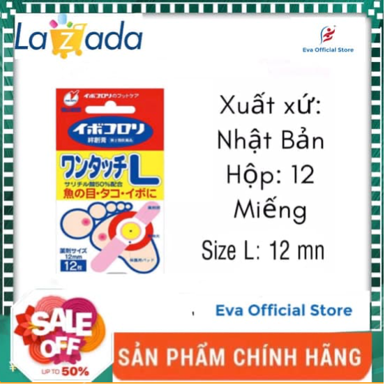 [Size L - 12Mm] Ibokorori Nhật Bản Trị Mụn Mắt Cá Chân Dứt Điểm