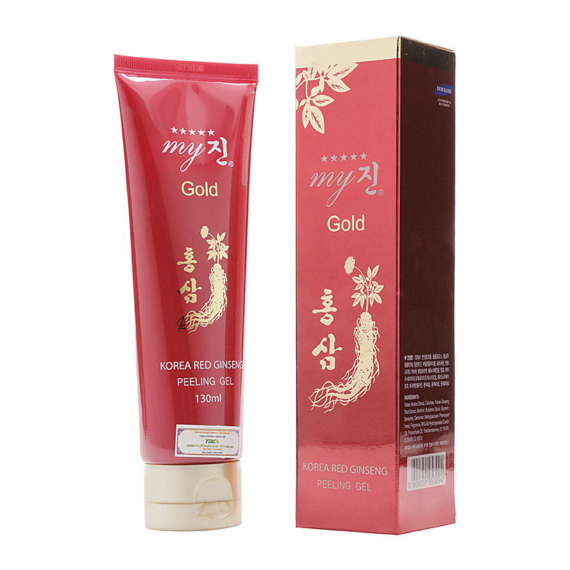 Tẩy Tế Bào Chết Hồng Sâm Red Ginseng Peeling Gel My Jin Gold Hàn Quốc 130Ml - Hàng Chính Hãng