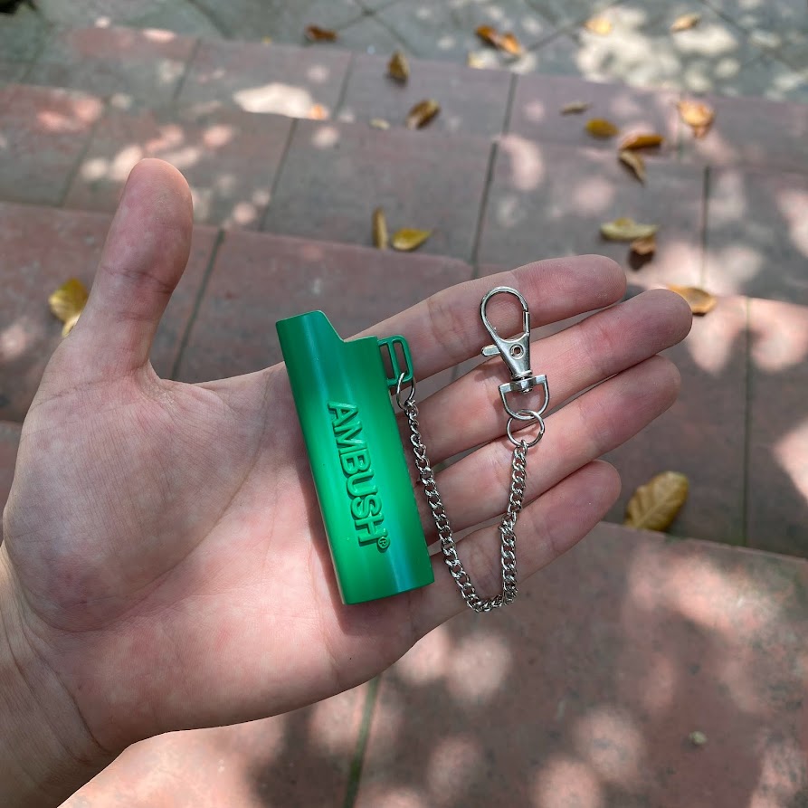 Vỏ Bật Lửa Bic j3 Kim Loại - Kèm Ruột Bic j3 Trắng