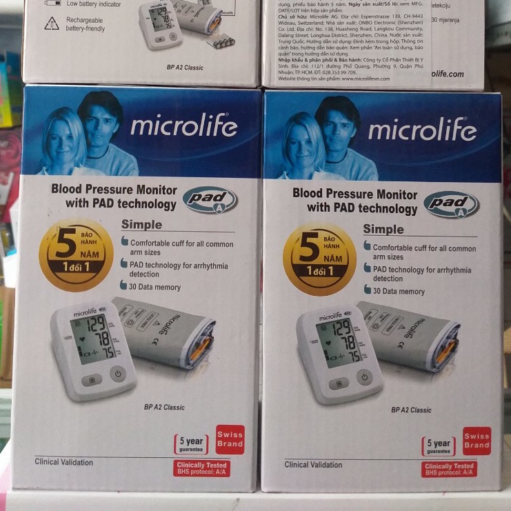 [HCM]Máy đo huyết áp bắp tay Microlife A2 Classic