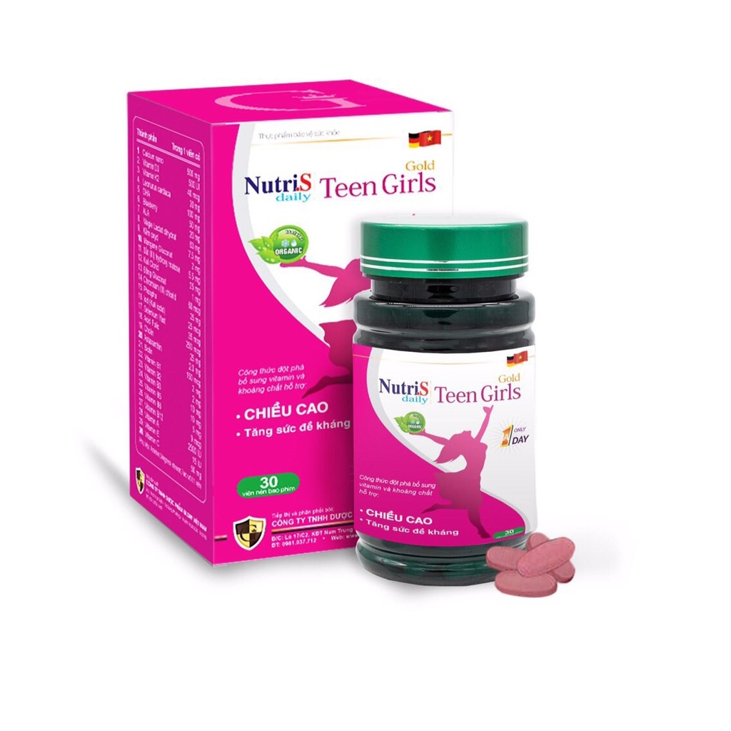 Tăng Chiều Cao Nutris Teen Girl (Bé Gái) - Ngày 1 Viên