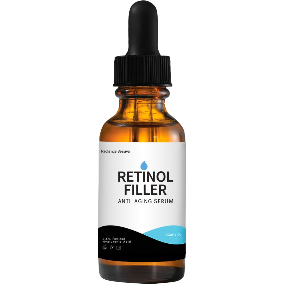 Serum Retinol Filler Hoa Saffron Trẻ Hóa Giảm Mụn Nhờn 0.5% 1% 10Ml 30Ml