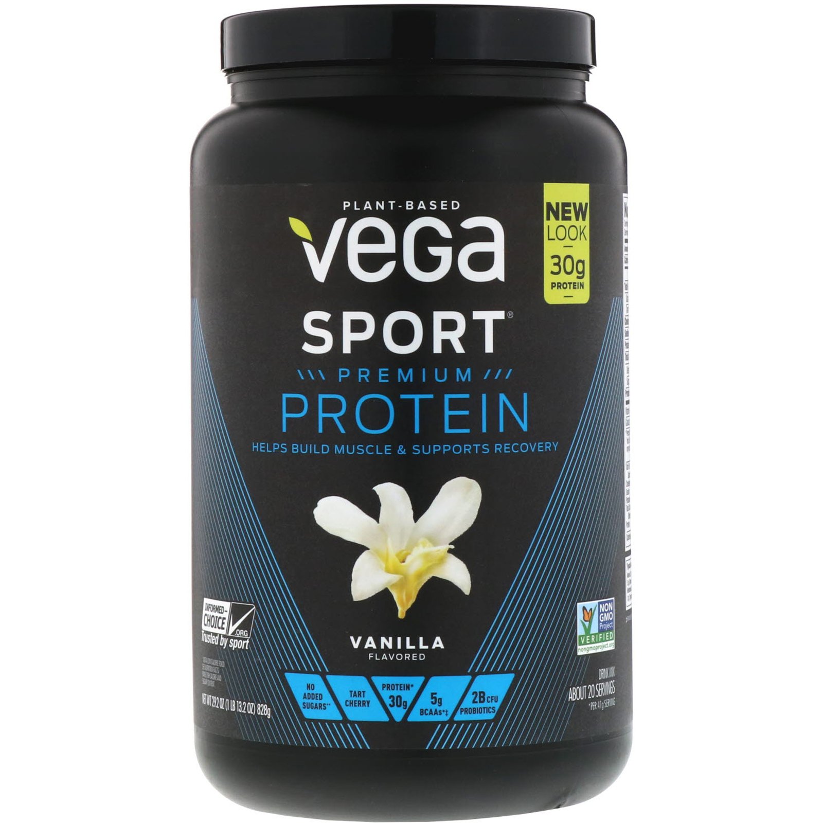 Bột Đạm Thực Vật Tăng Cơ Vega Sport Protein Vanilla 828G