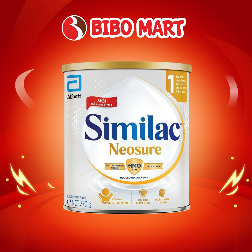 Sữa Bột Similac Neosure IQ 370g Cho Trẻ Sinh Non Từ 0-12 Tháng Hỗ Trợ Phát Triển Cân Nặng - Bibo Mart