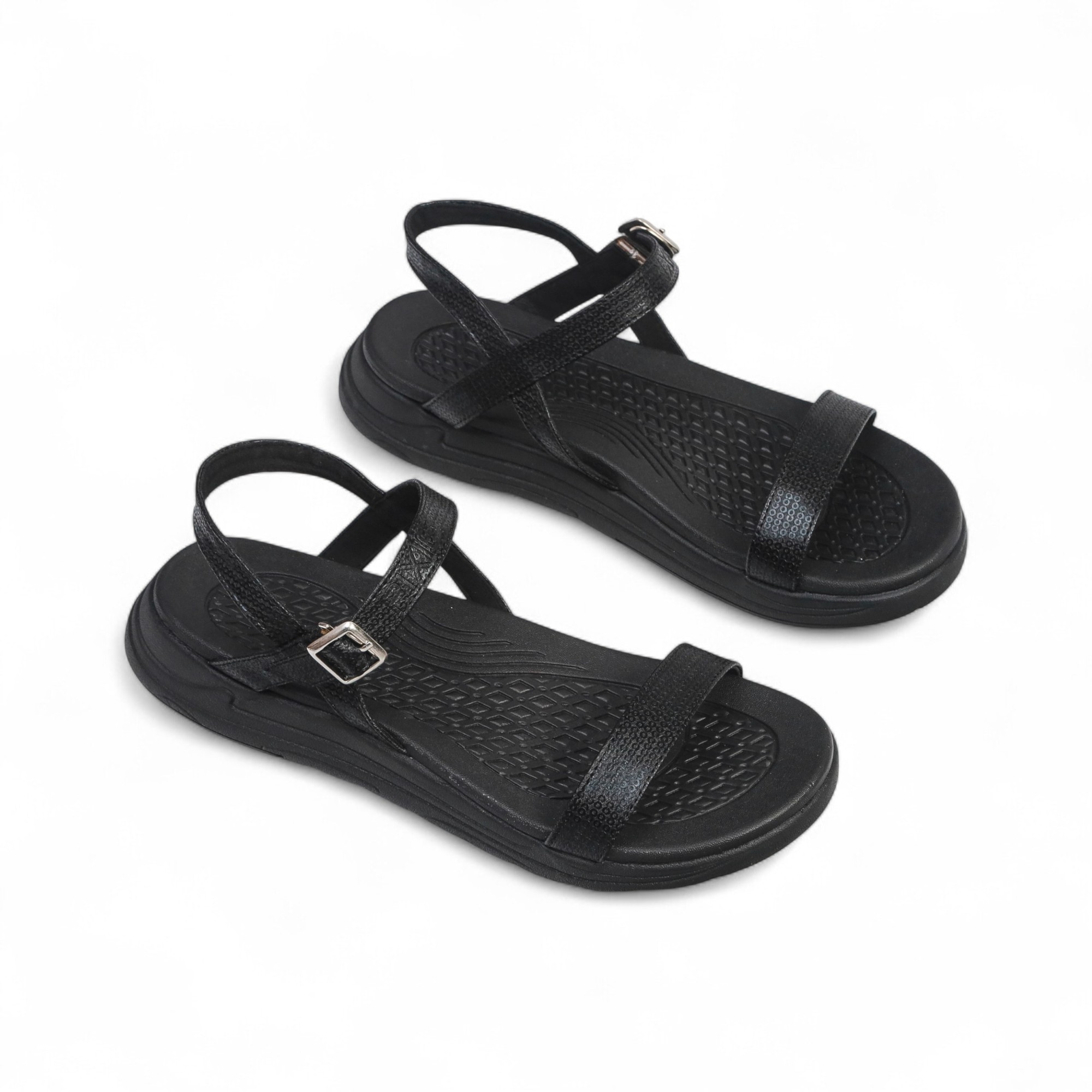 Giày Sandal Nữ Đế Xuồng 3cm Quai Ngang Pixie H230