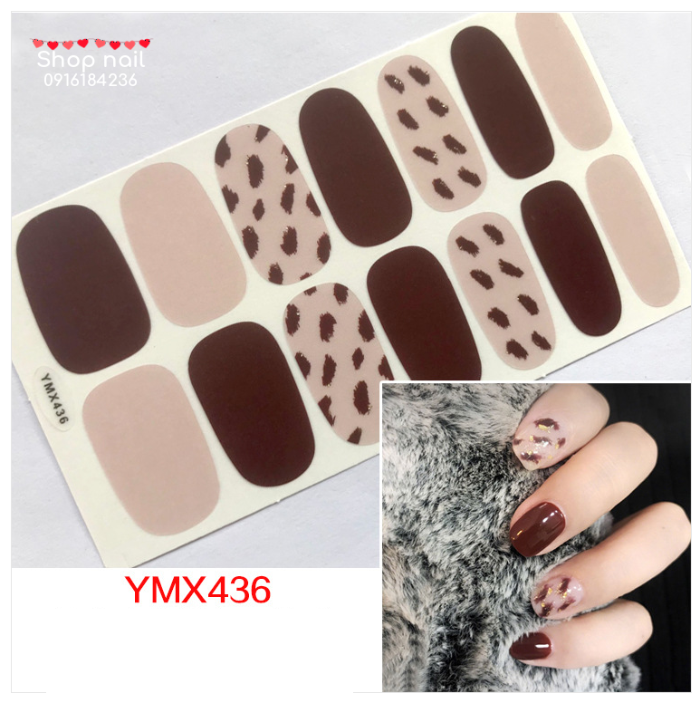 Dán móng tay 3d  móng dán 3d Sticker dán trang trí móng tay họa tiết dễ thương