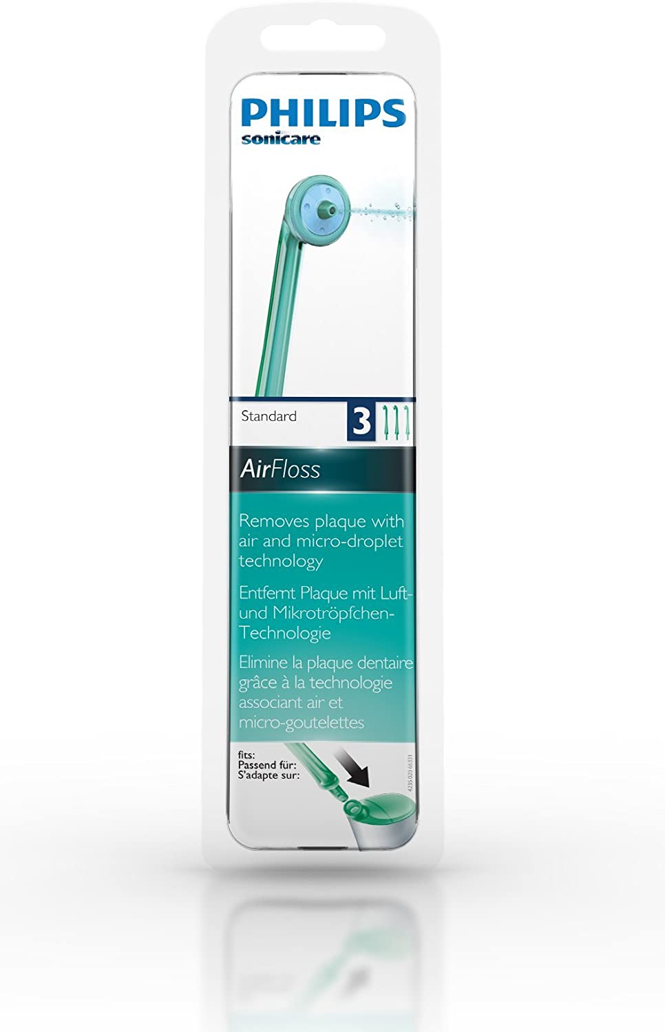 Set 3 Đầu Phun Tăm Nước Philips Sonicare Airfloss Hx8013/07 [ Nhập Đức ]