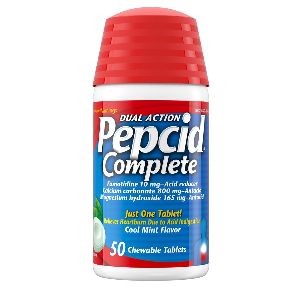 [HCM]Viên ngậm dạ dày Pepcid Complete 50 viên của Mỹ