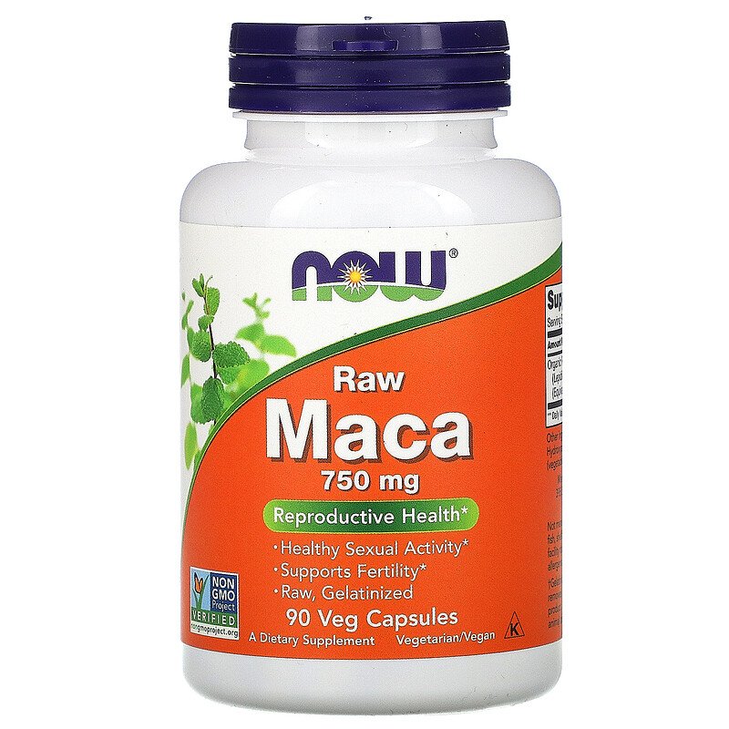 Sâm Peru Now Foods Maca Raw 750 mg 90 Veg Capsules